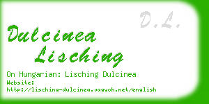 dulcinea lisching business card